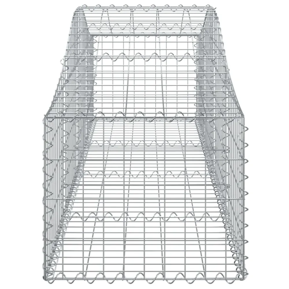 Coșuri gabion arcuite 11 buc, 200x50x40/60 cm, fier galvanizat