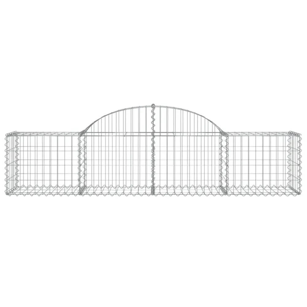 Coșuri gabion arcuite 5 buc, 200x50x40/60 cm, fier galvanizat