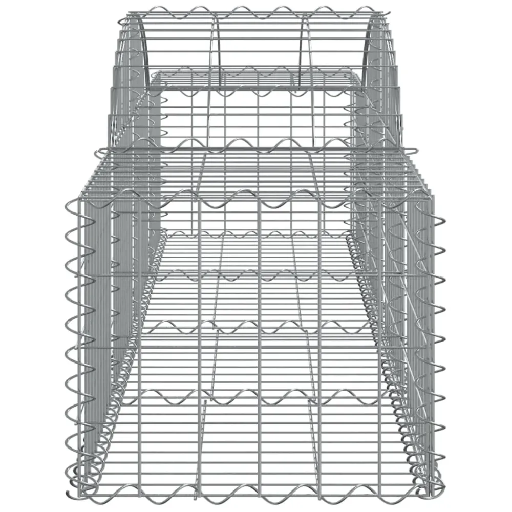 Coșuri gabion arcuite 5 buc, 200x50x40/60 cm, fier galvanizat