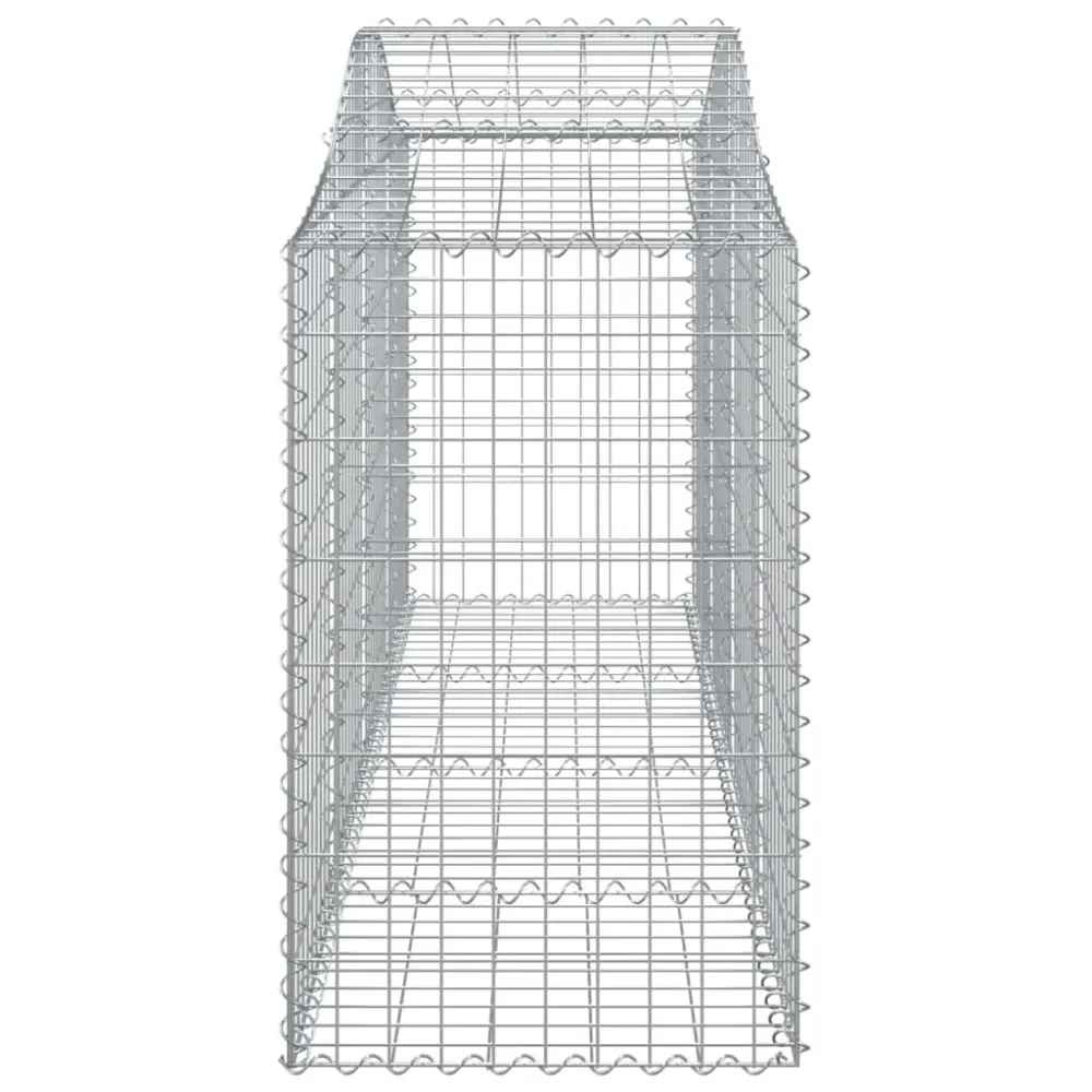 Coșuri gabion arcuite 3 buc, 200x50x80/100 cm, fier galvanizat