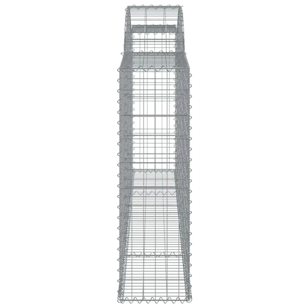 Coșuri gabion arcuite 2 buc, 300x30x100/120 cm fier galvanizat