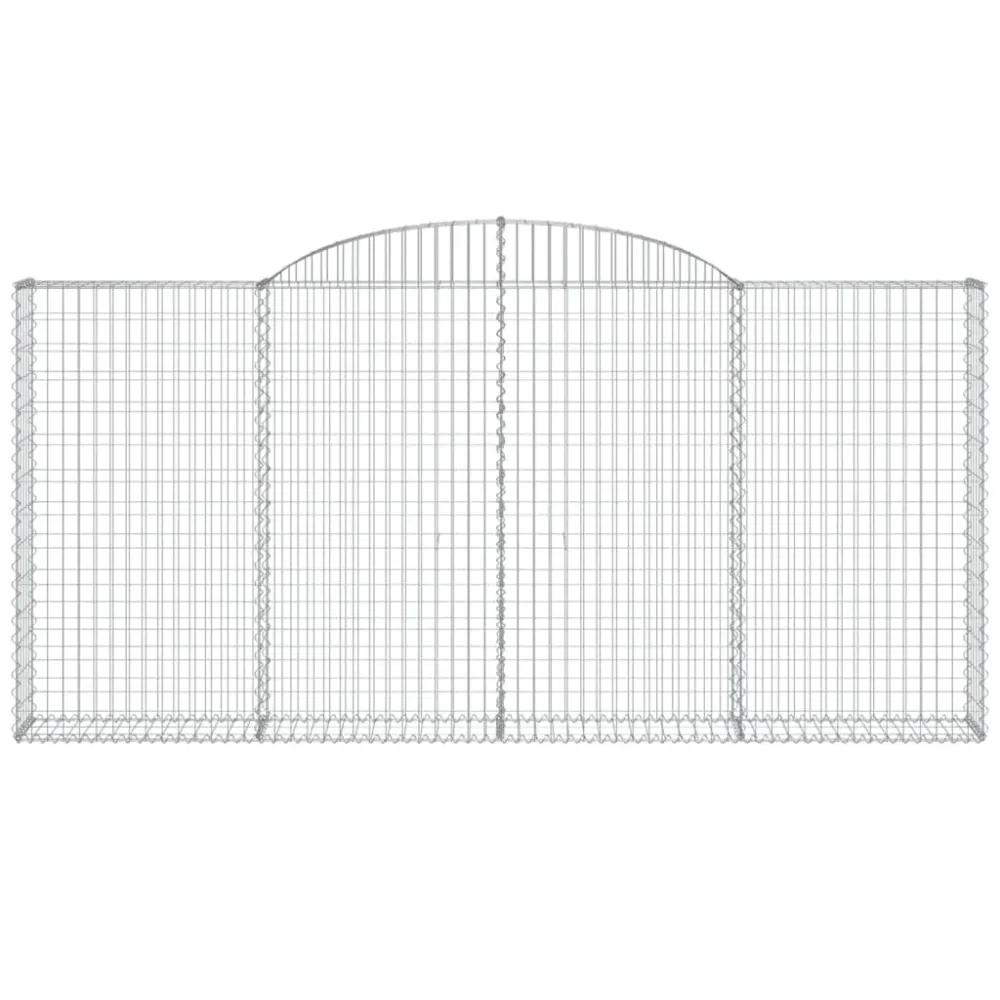 Coșuri gabion arcuite 5 buc. 300x30x140/160 cm fier galvanizat