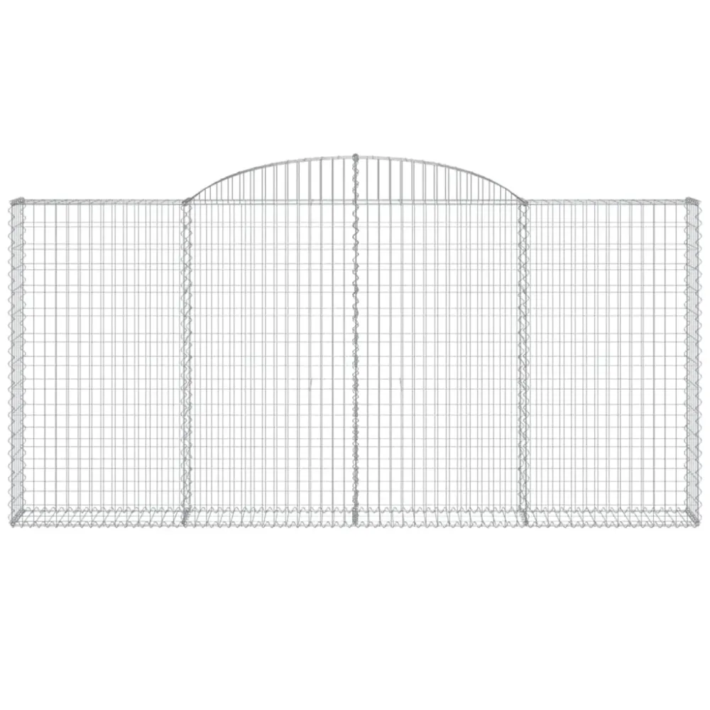 Coșuri gabion arcuite 4 buc. 300x30x140/160 cm fier galvanizat