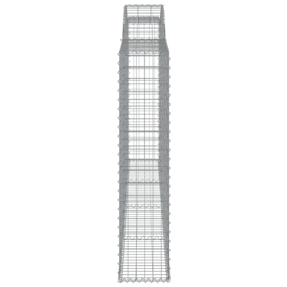Coșuri gabion arcuite 4 buc. 300x30x140/160 cm fier galvanizat