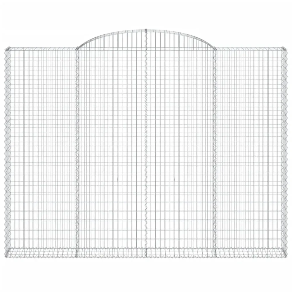 Coșuri gabion arcuite 2 buc. 300x30x220/240 cm fier galvanizat