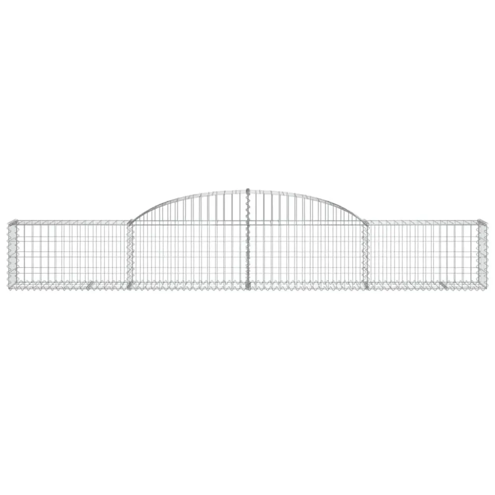 Coșuri gabion arcuite, 5 buc., 300x30x40/60 cm, fier galvanizat