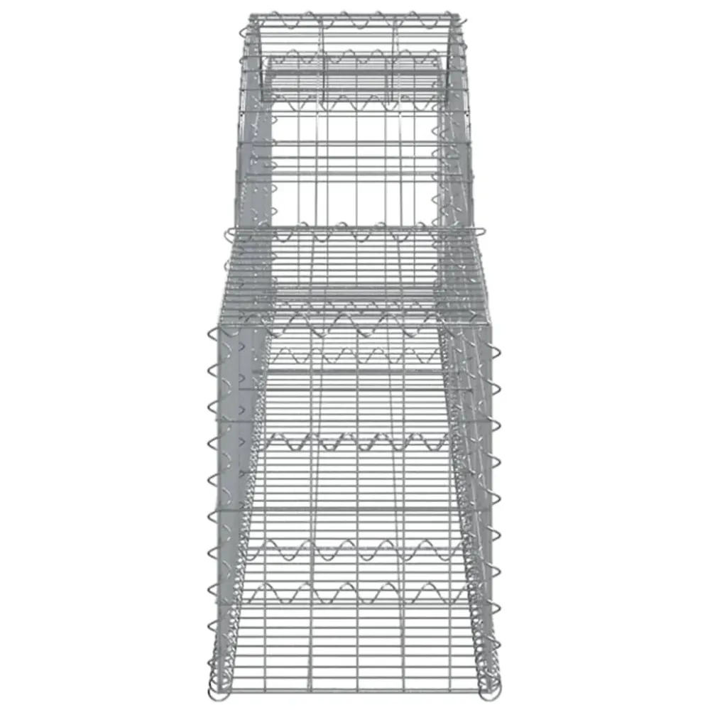 Coșuri gabion arcuite, 5 buc., 300x30x40/60 cm, fier galvanizat
