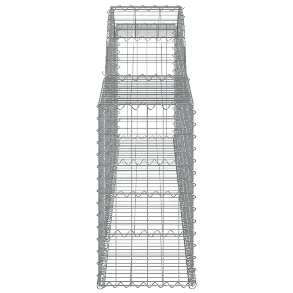 Coșuri gabion arcuite, 9 buc., 300x30x60/80 cm, fier galvanizat