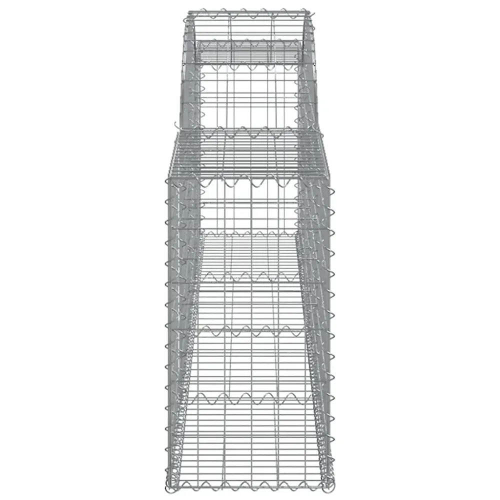 Coșuri gabion arcuite, 6 buc., 300x30x60/80 cm, fier galvanizat
