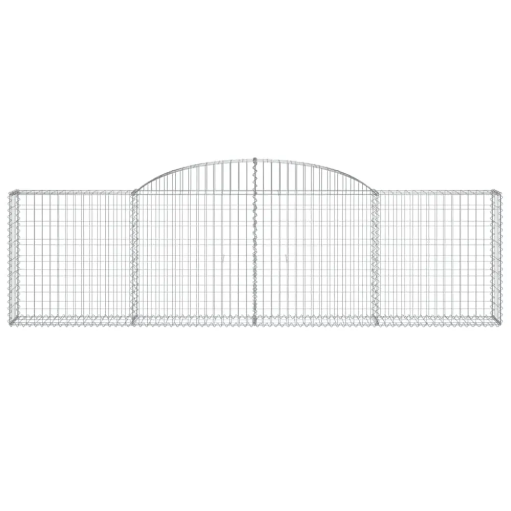 Coșuri gabion arcuite 3 buc., 300x30x80/100 cm, fier galvanizat