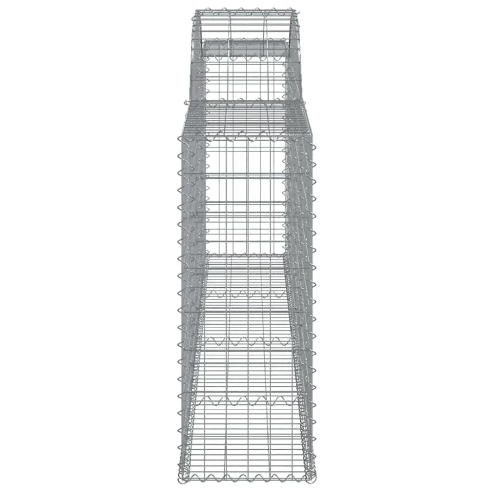 Coșuri gabion arcuite 3 buc., 300x30x80/100 cm, fier galvanizat