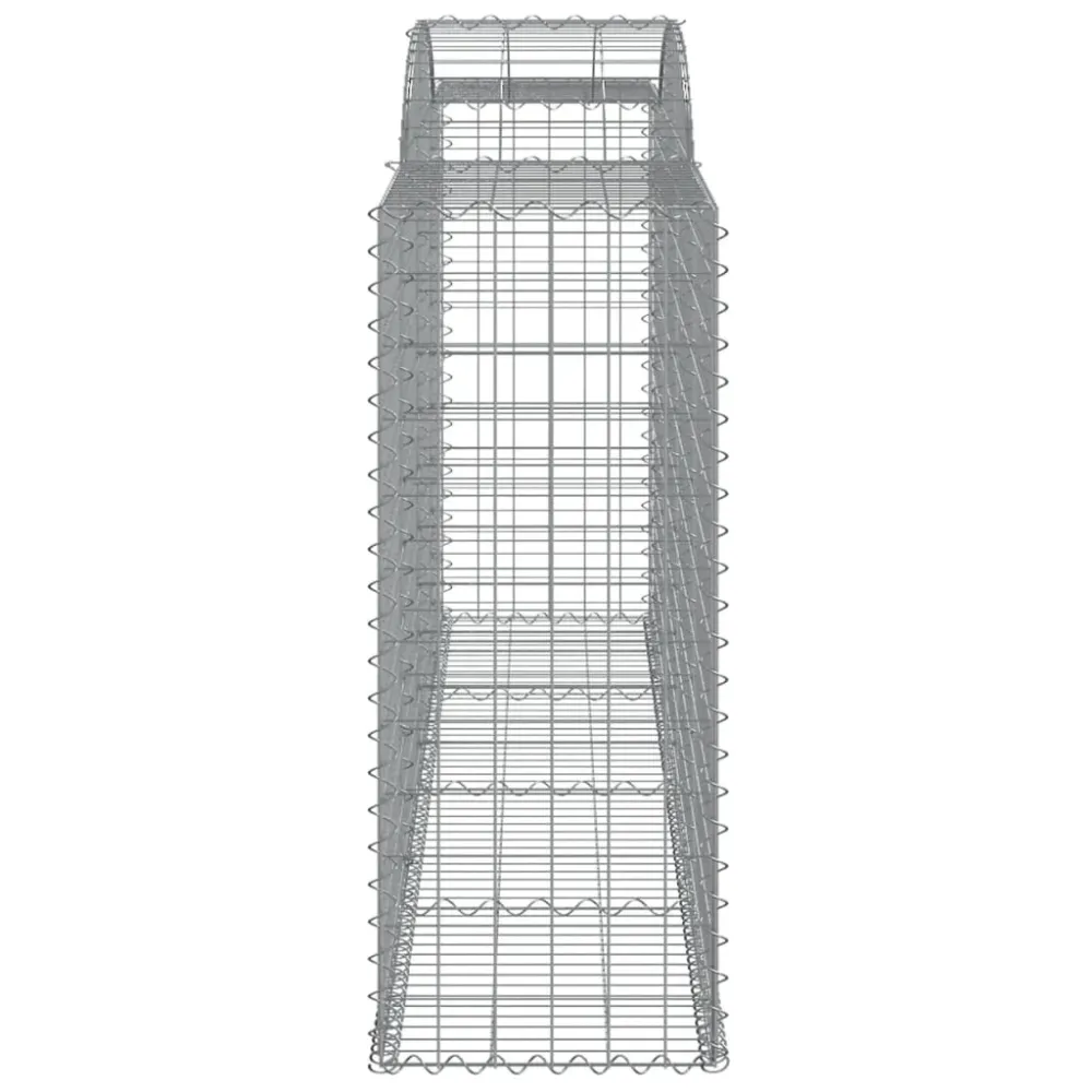 Coșuri gabion arcuite 4 buc. 300x50x120/140 cm, fier galvanizat