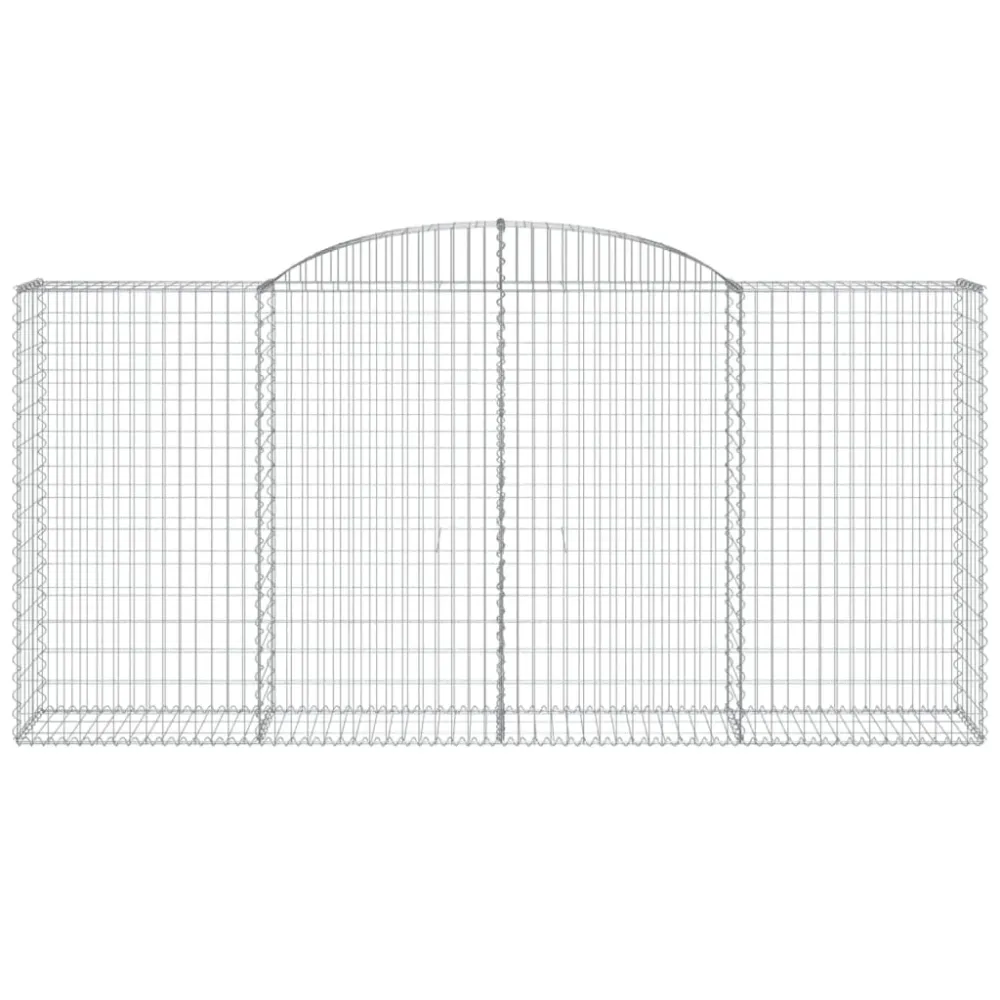 Coșuri gabion arcuite 4 buc. 300x50x140/160cm fier galvanizat