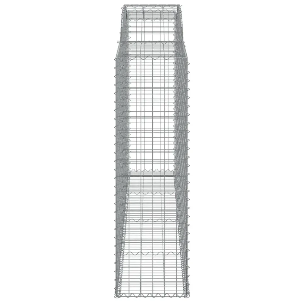 Coșuri gabion arcuite 2 buc, 300x50x160/180 cm, fier galvanizat