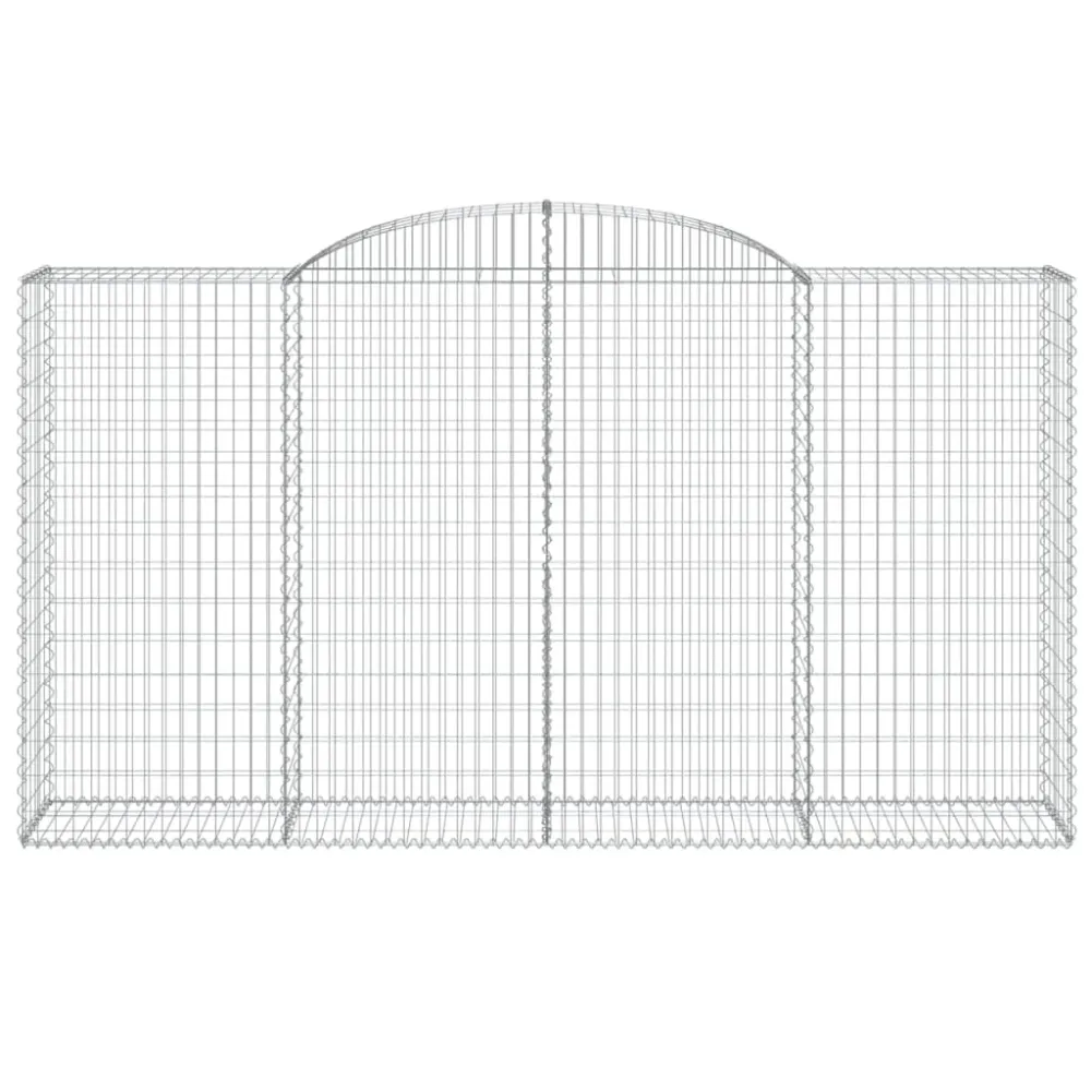 Coșuri gabion arcuite 3 buc, 300x50x160/180 cm, fier galvanizat