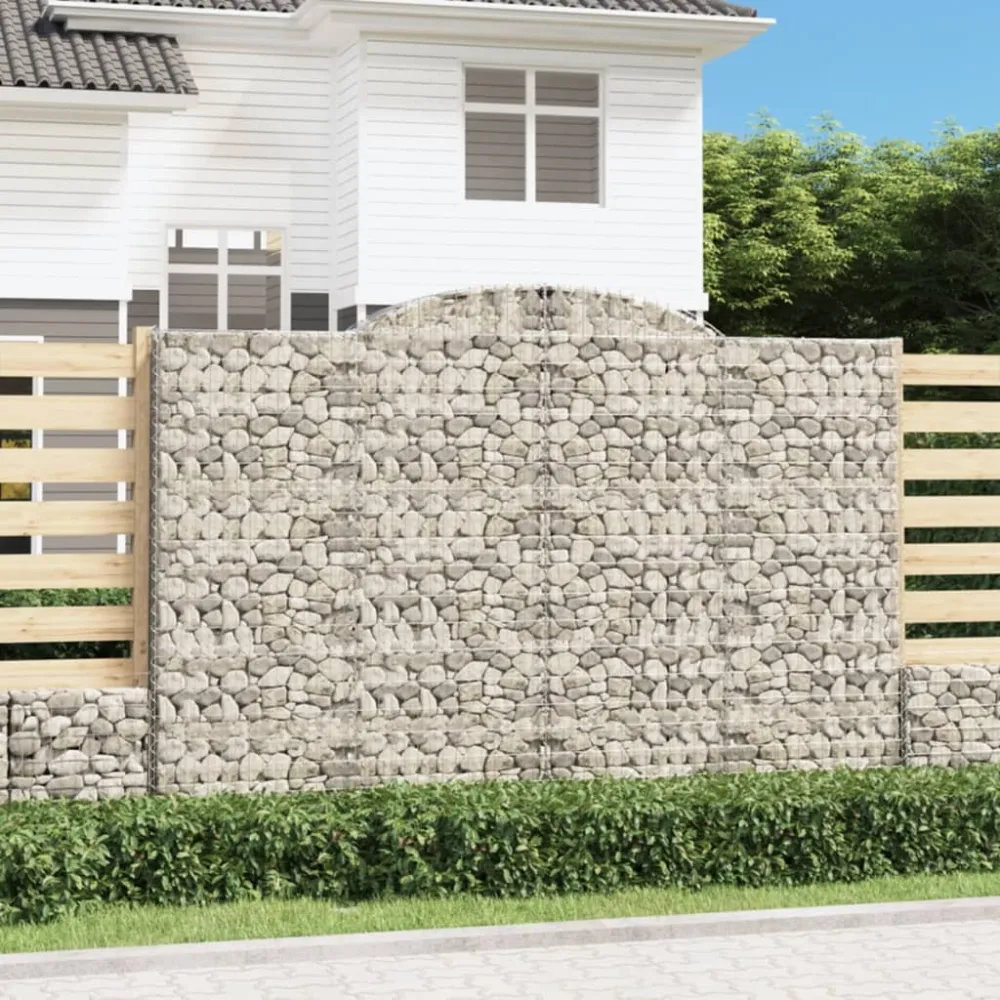 Coșuri gabion arcuite 3 buc. 300x50x200/220 cm, fier galvanizat
