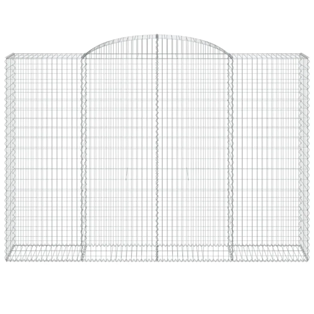 Coșuri gabion arcuite 3 buc. 300x50x200/220 cm, fier galvanizat