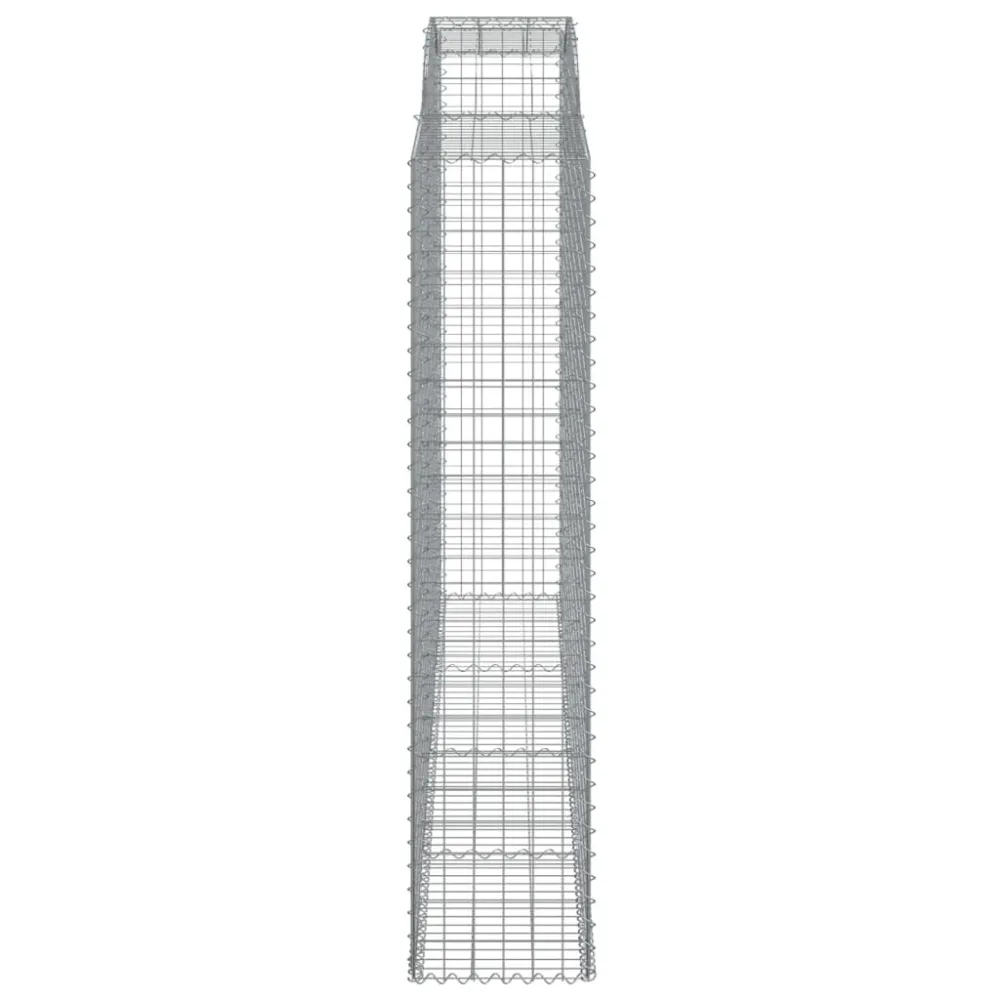 Coșuri gabion arcuite, 3 buc, 300x50x220/240cm, fier galvanizat