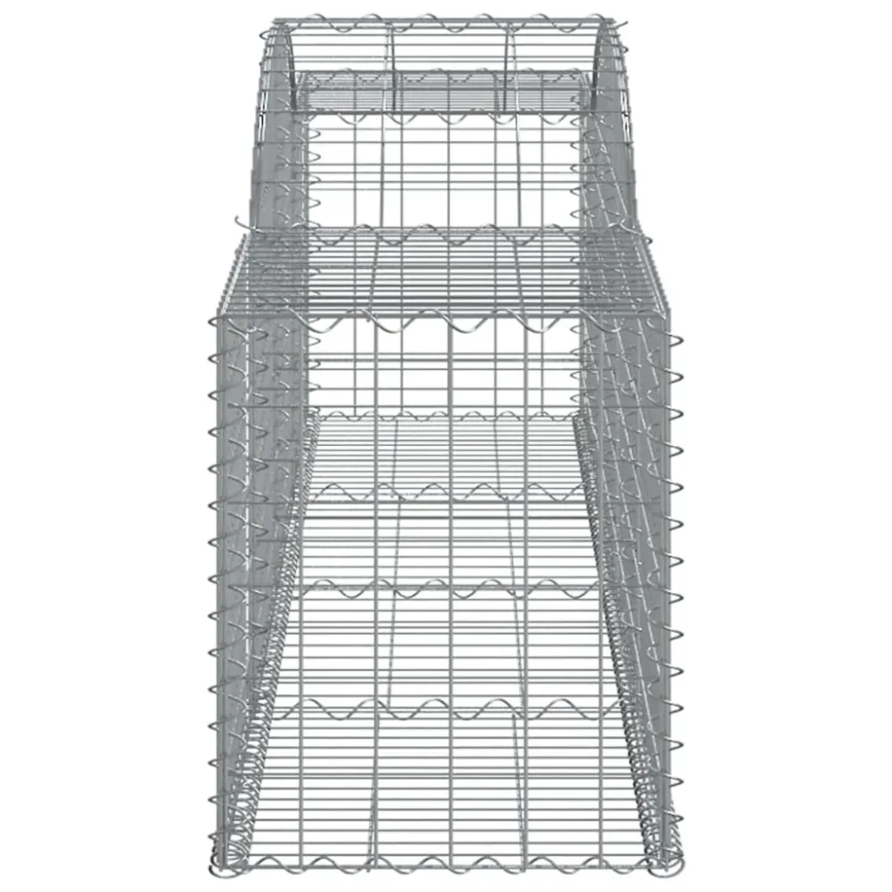 Coșuri gabion arcuite 6 buc, 300x50x60/80 cm, fier galvanizat