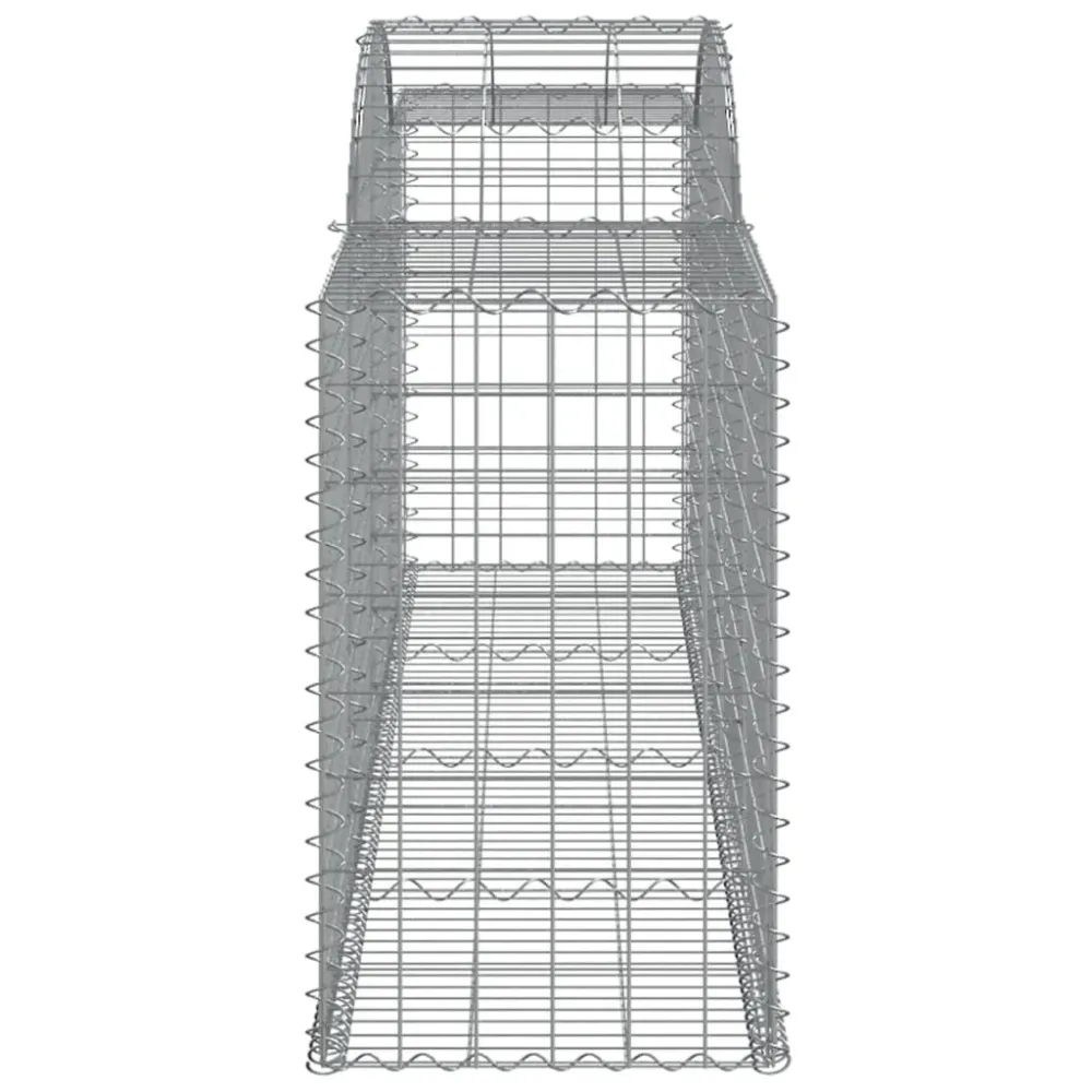 Coșuri gabion arcuite 2 buc, 300x50x80/100 cm, fier galvanizat