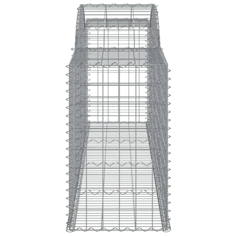 Coșuri gabion arcuite 3 buc, 300x50x80/100 cm, fier galvanizat