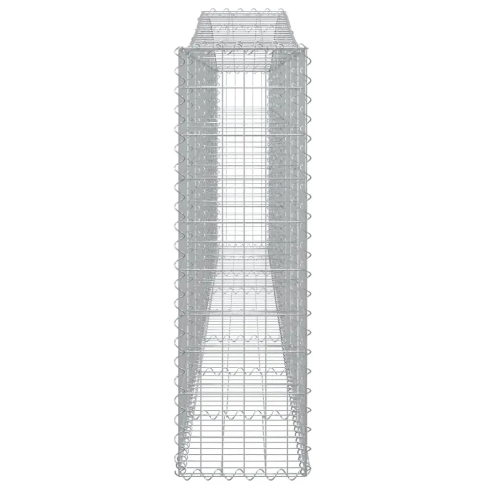 Coșuri gabion arcuite 2 buc, 400x30x100/120 cm fier galvanizat