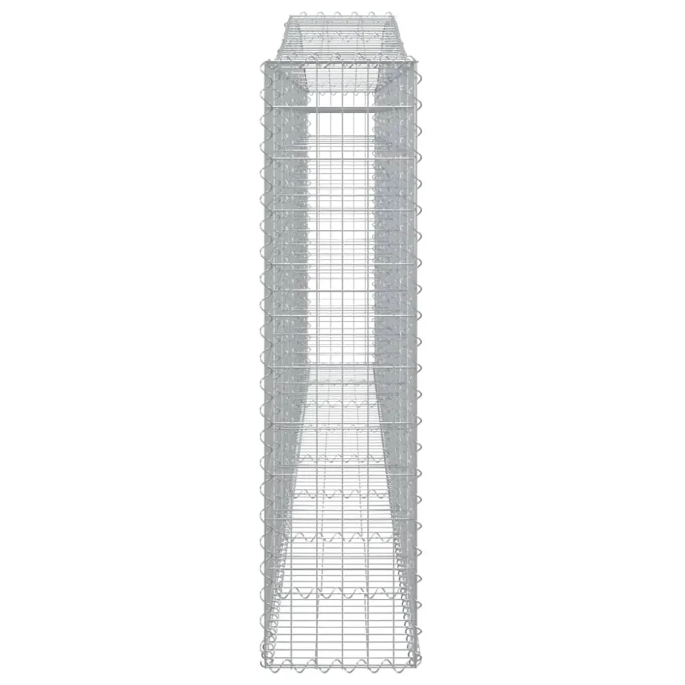 Coșuri gabion arcuite 4 buc. 400x30x120/140cm fier galvanizat