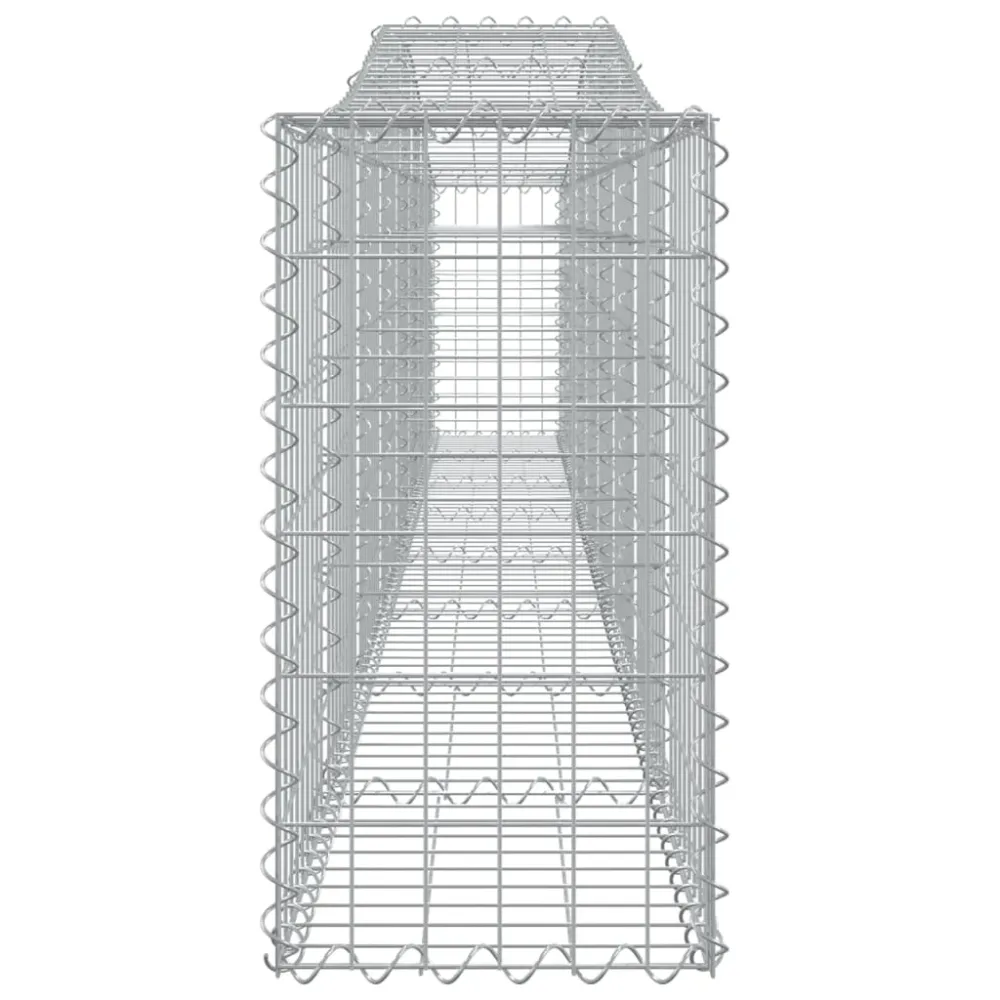 Coșuri gabion arcuite 6 buc, 400x30x60/80 cm, fier galvanizat