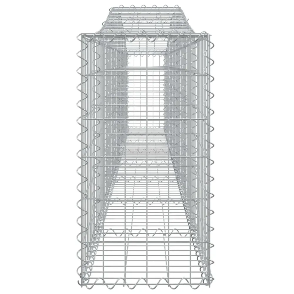 Coșuri gabion arcuite 3 buc, 400x30x60/80 cm, fier galvanizat