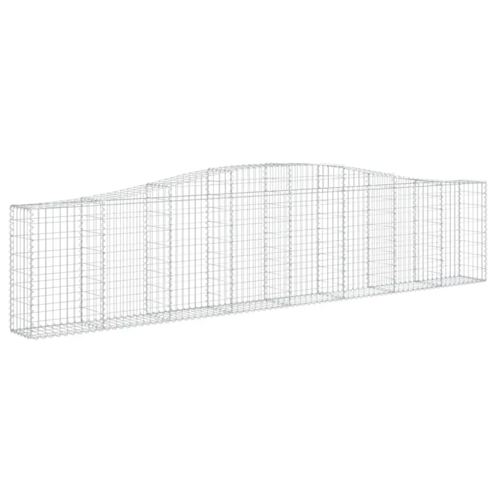 Coșuri gabion arcuite 5 buc, 400x30x80/100 cm, fier galvanizat
