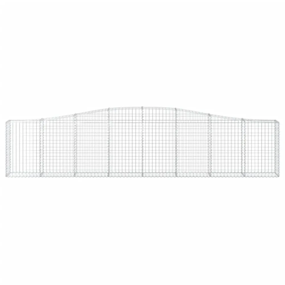 Coșuri gabion arcuite 5 buc, 400x30x80/100 cm, fier galvanizat