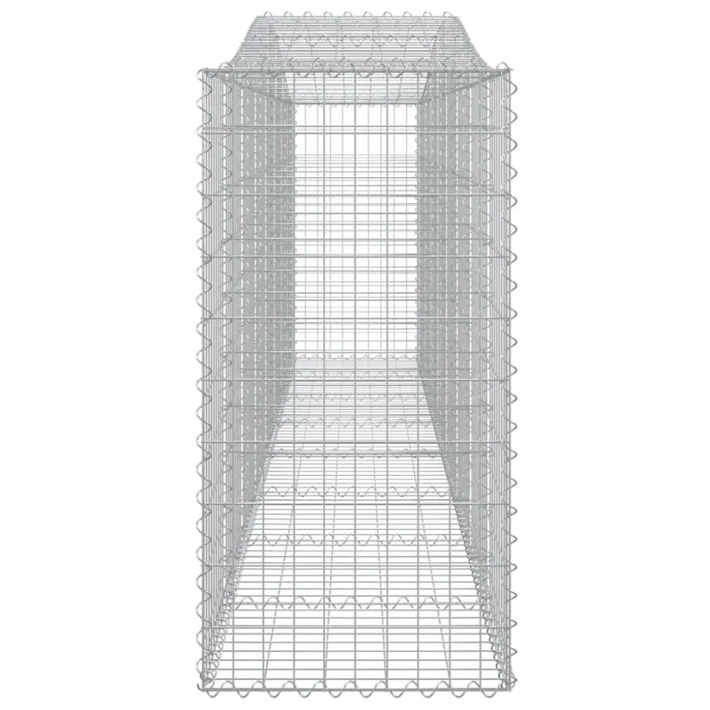 Coșuri gabion arcuite 3 buc, 400x50x100/120 cm fier galvanizat