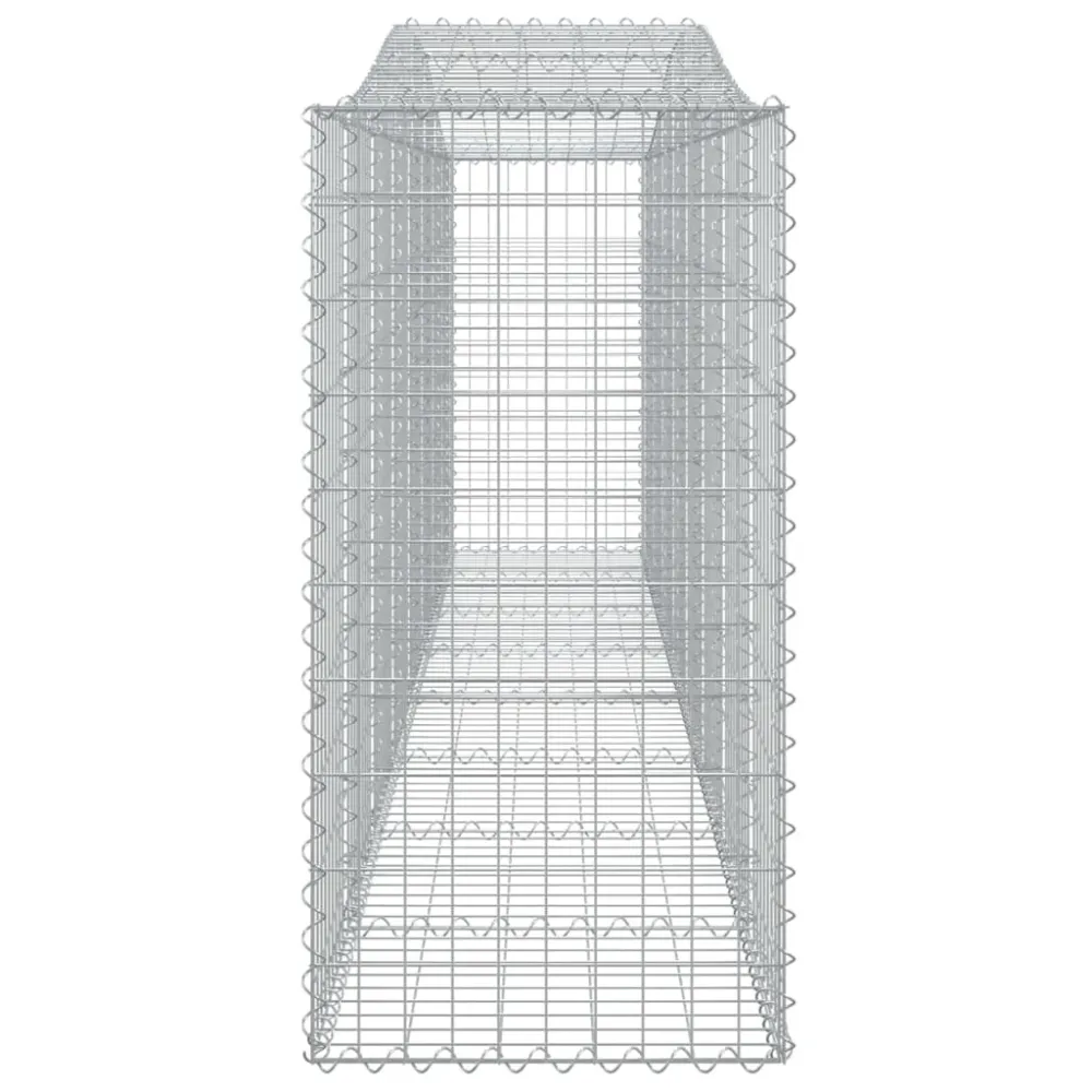 Coșuri gabion arcuite 4 buc, 400x50x100/120 cm fier galvanizat