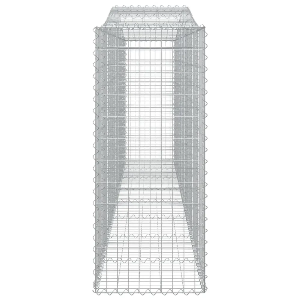 Coșuri gabion arcuite 3 buc, 400x50x120/140 cm, fier galvanizat