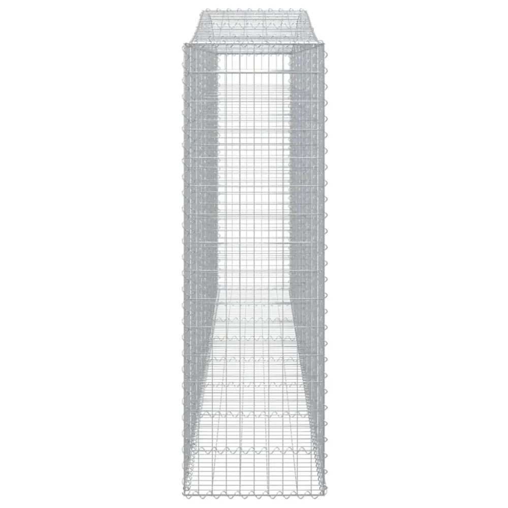 Coșuri gabion arcuite 2 buc. 400x50x160/180 cm, fier galvanizat