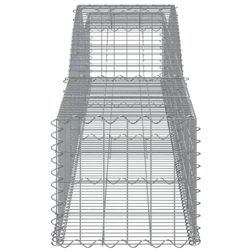 Coșuri gabion arcuite 4 buc, 400x50x40/60 cm, fier galvanizat