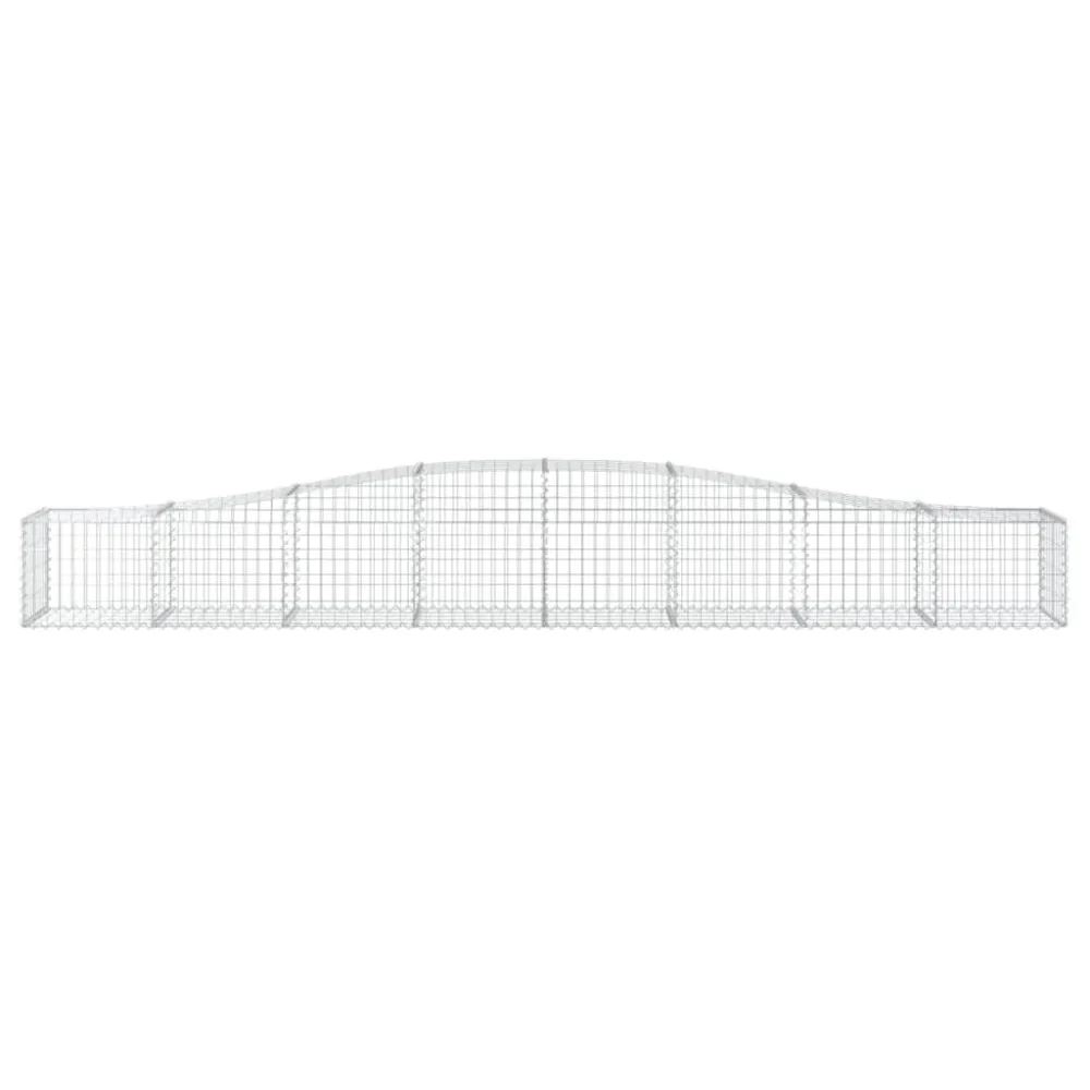 Coșuri gabion arcuite 5 buc, 400x50x40/60 cm, fier galvanizat