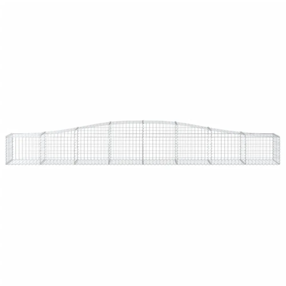 Coșuri gabion arcuite 4 buc, 400x50x40/60 cm, fier galvanizat