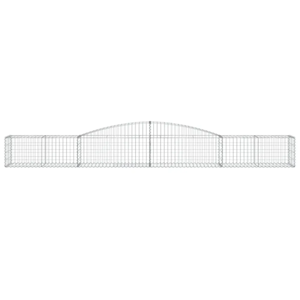 Coșuri gabion arcuite 6 buc, 400x50x40/60 cm, fier galvanizat