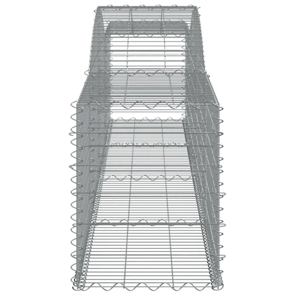Coșuri gabion arcuite 3 buc, 400x50x60/80 cm, fier galvanizat