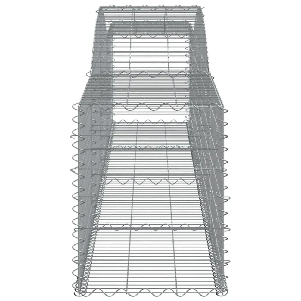 Coșuri gabion arcuite 6 buc, 400x50x60/80 cm, fier galvanizat