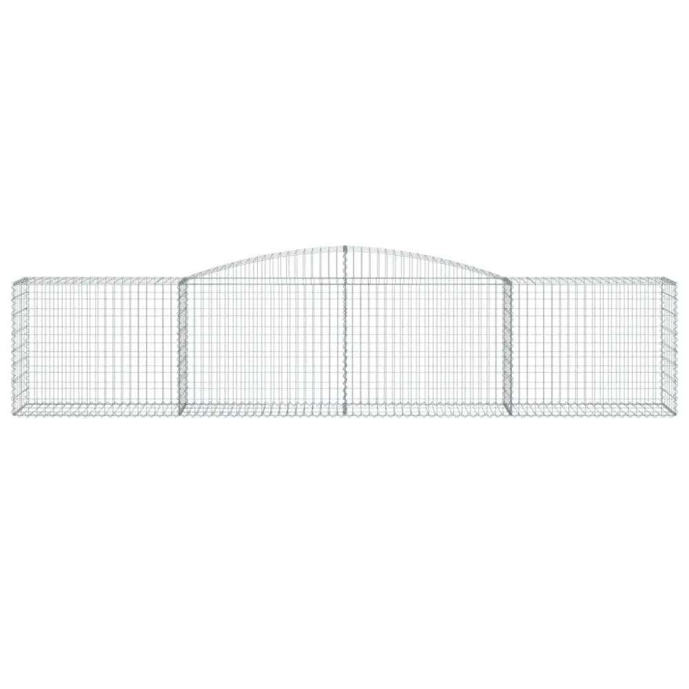 Coșuri gabion arcuite 5 buc, 400x50x80/100 cm, fier galvanizat