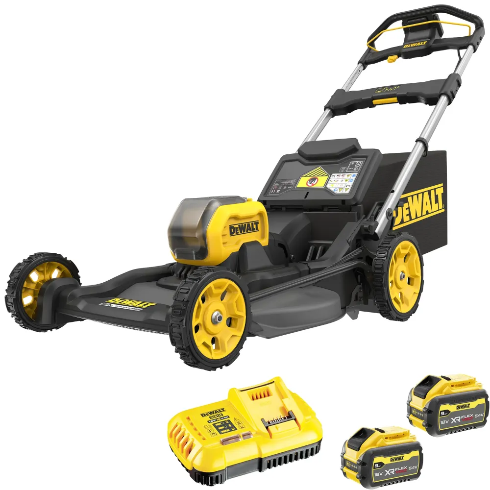 Mașă de tuns iarba împinsă Dewalt DCK500PX2K-IT 54V 9Ah