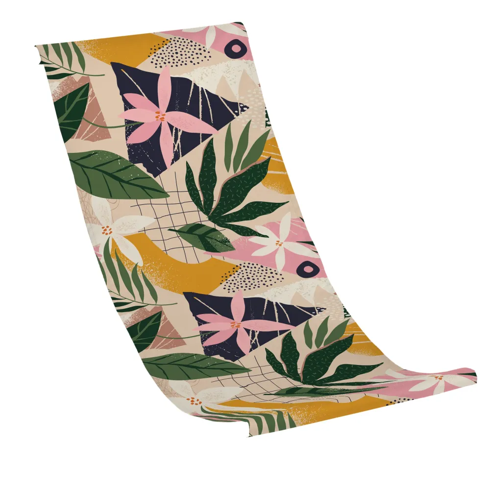 Foaie pentru șezlong FLORAL COLLAGE