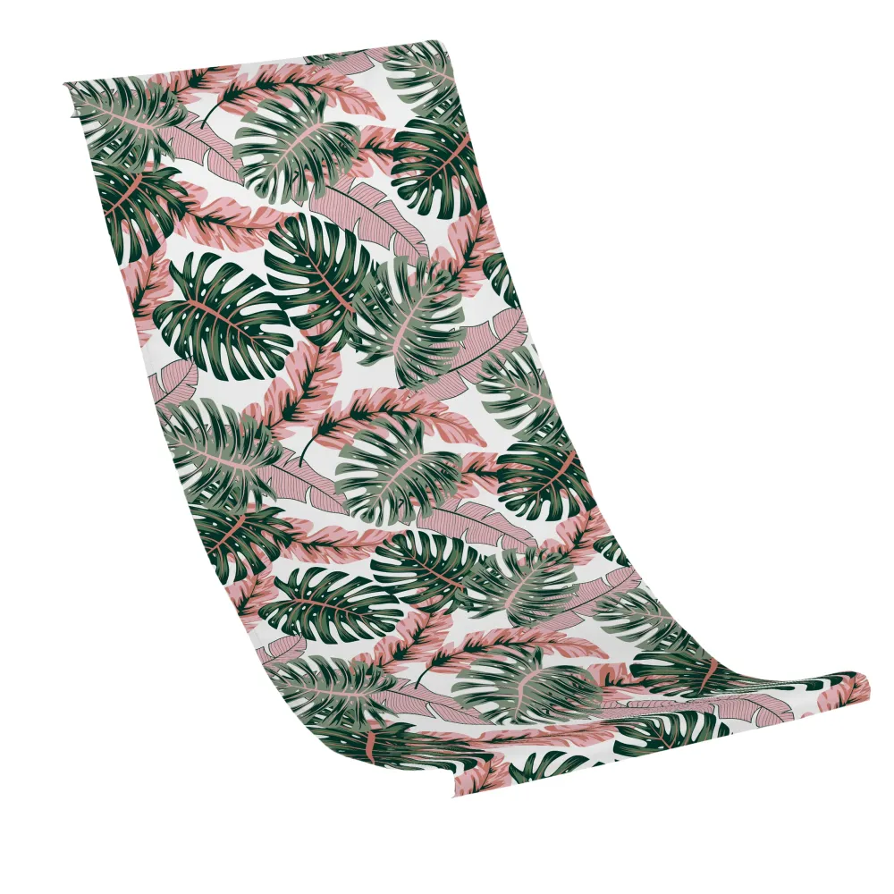Foaie pentru șezlong Monstera roz