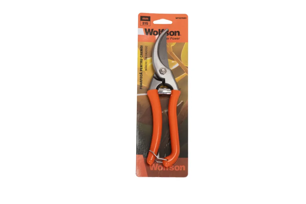 Foarfeca pentru crengi Wolfson 8.5" cu manere din cauciuc