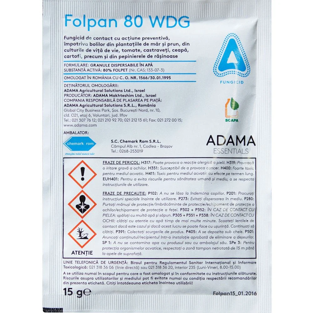 Folpan 80 WDG - fungicid de contact, multispecific
