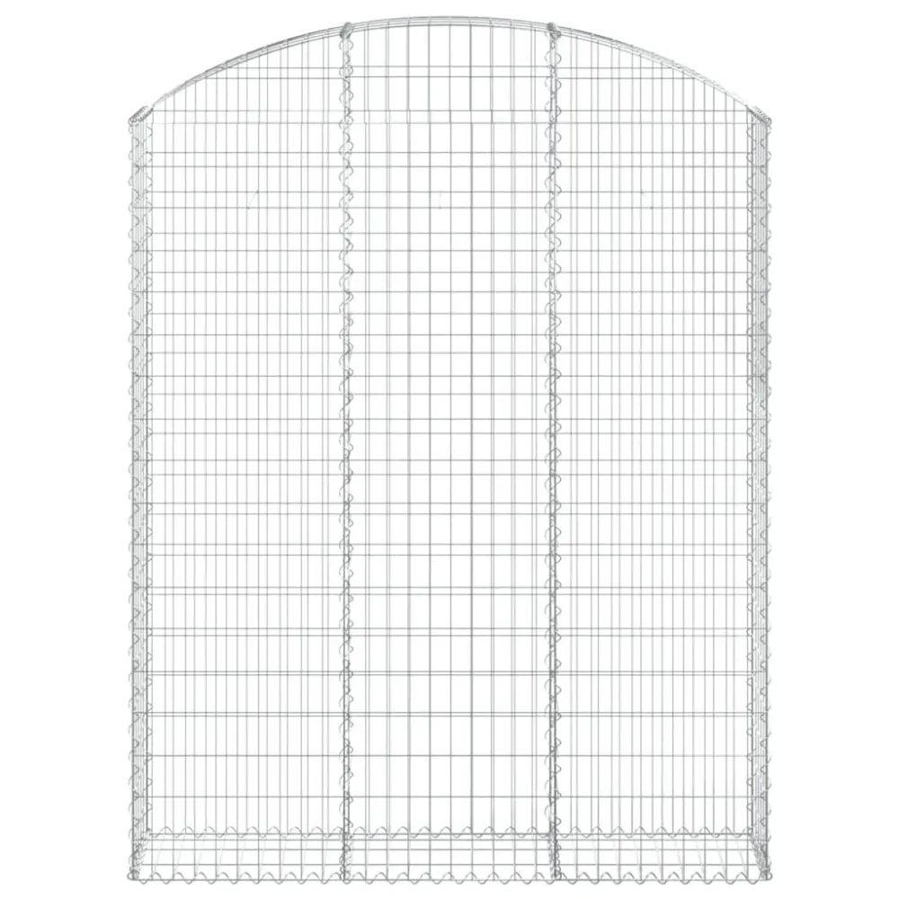 Coș gabion arcuit, 150x30x180/200 cm, fier galvanizat