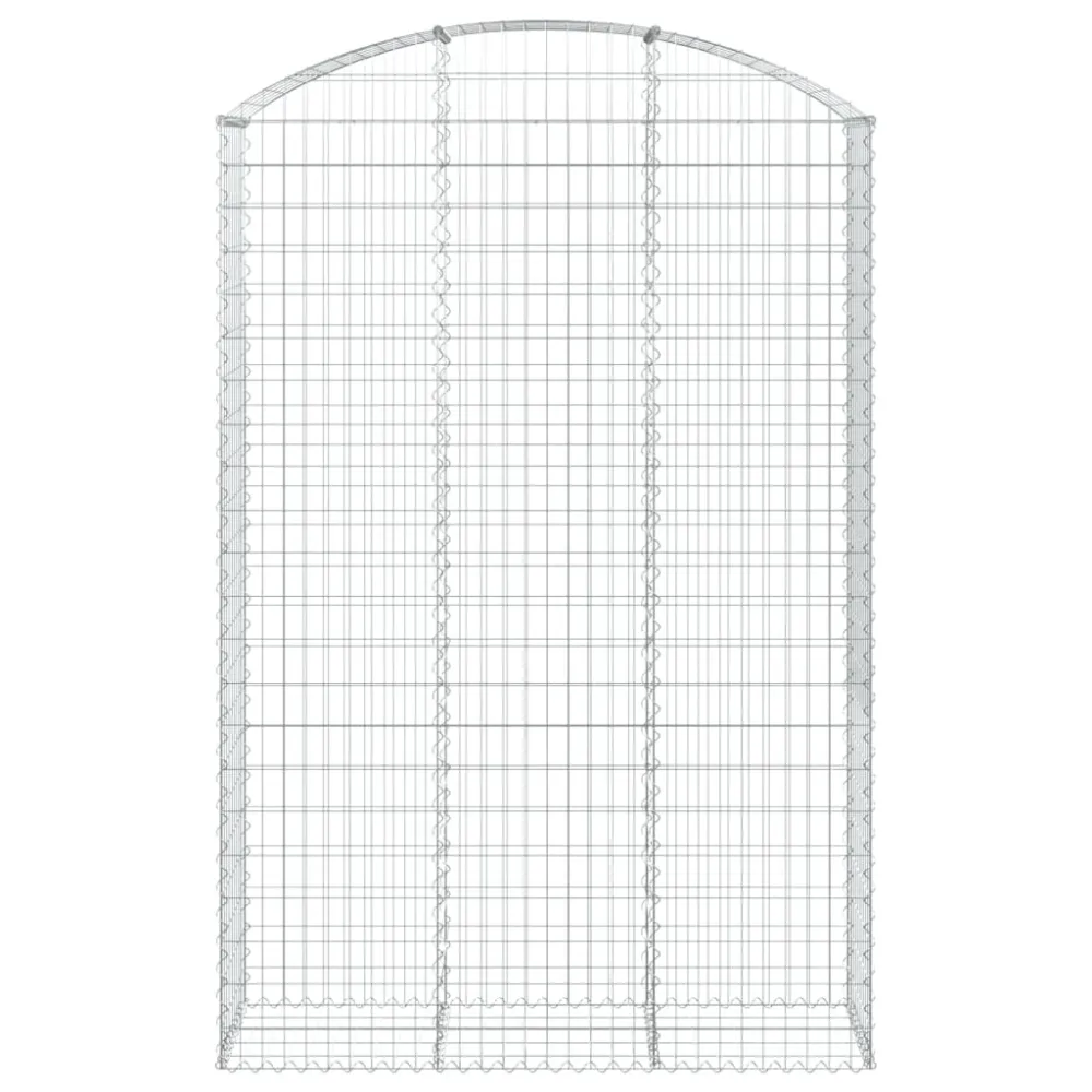 Coș gabion arcuit, 150x50x220/240 cm, fier galvanizat