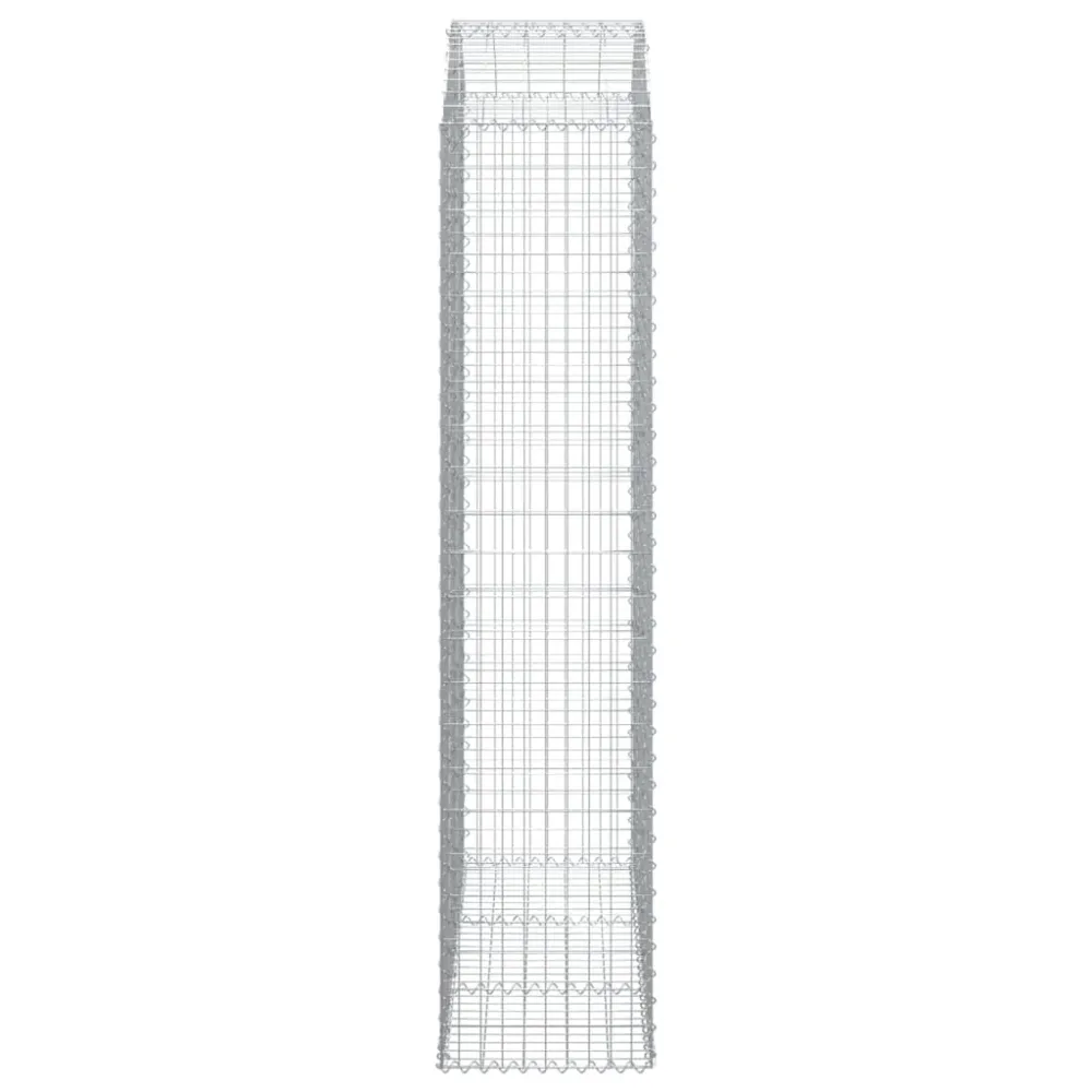 Coș gabion arcuit, 150x50x220/240 cm, fier galvanizat